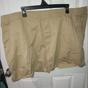 Cotton Blend Khaki Shorts 3XL